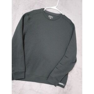 Nobull Sweater Mens XL Waffle Knit Quilted Performance Training Dark Green Gym